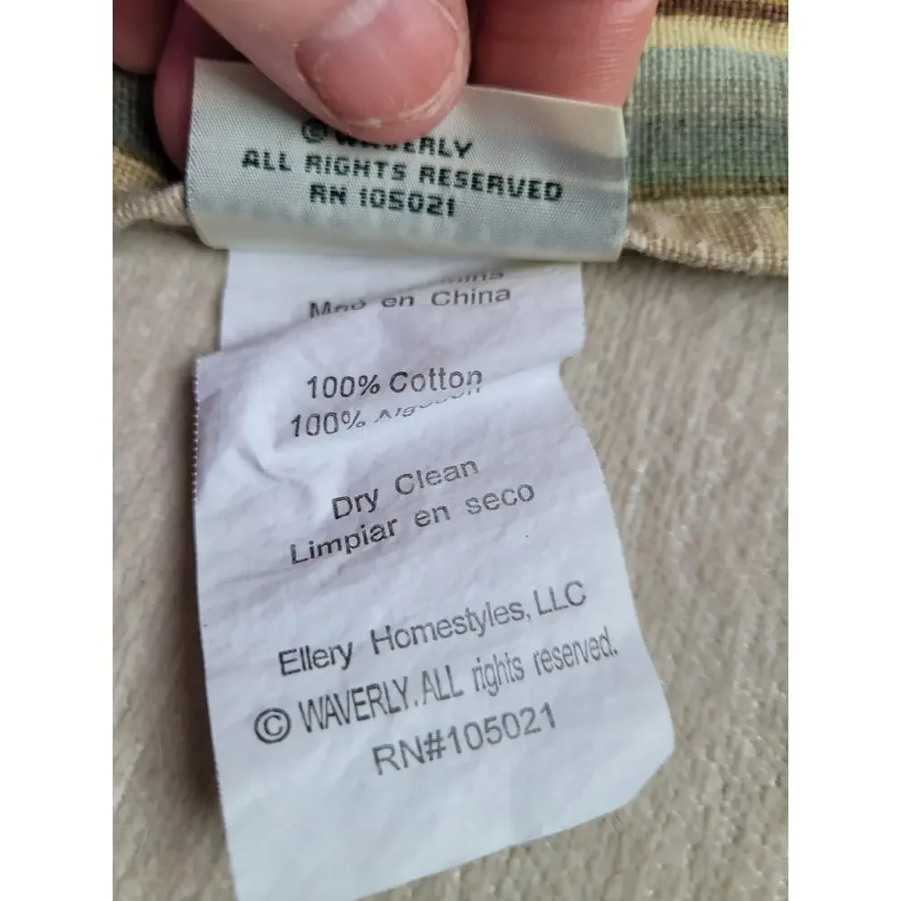 Laura Ashley Lifestyles Ellery Blue Plaid Valence 72 long by 15 wide